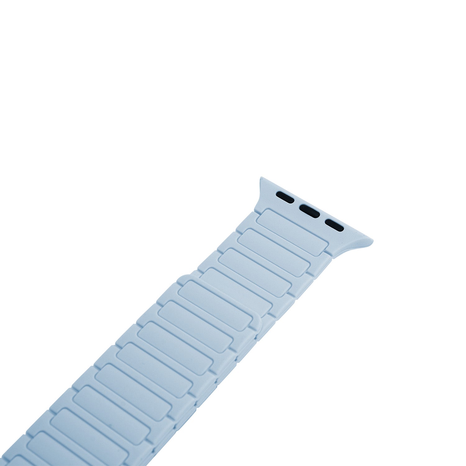 Apple Watch Magnetarmband aus Silikon Baby Blau