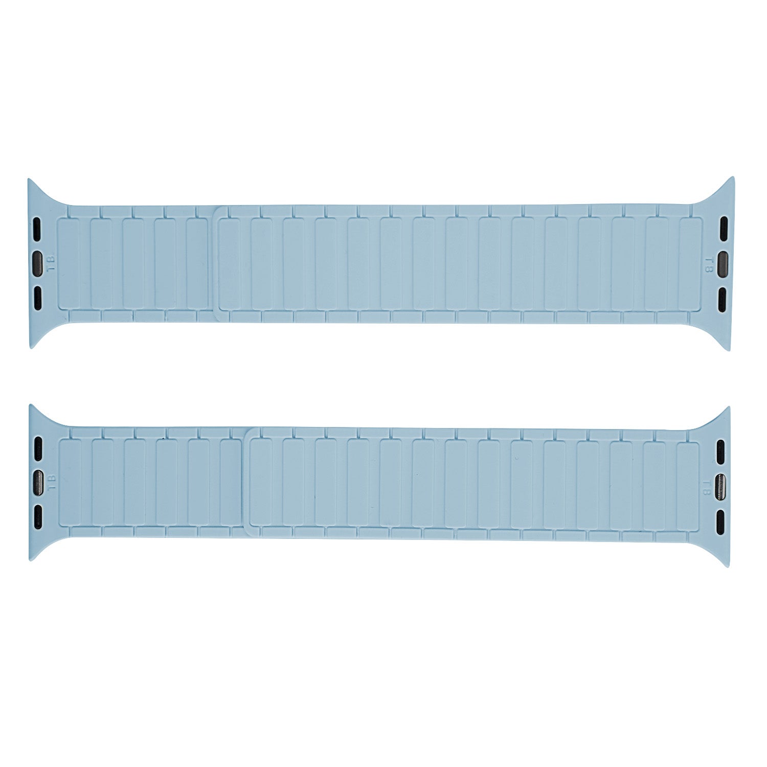 Apple Watch Magnetarmband aus Silikon Baby Blau