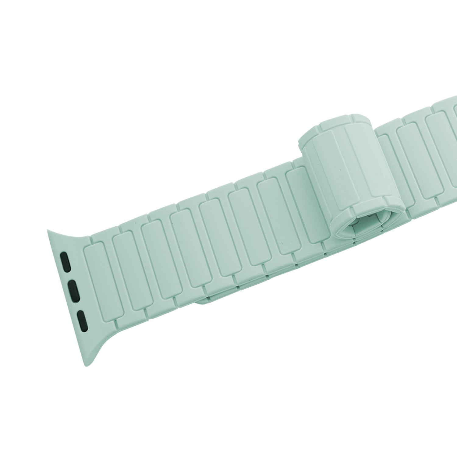 Apple Watch Magnetarmband aus Silikon Mint Grün