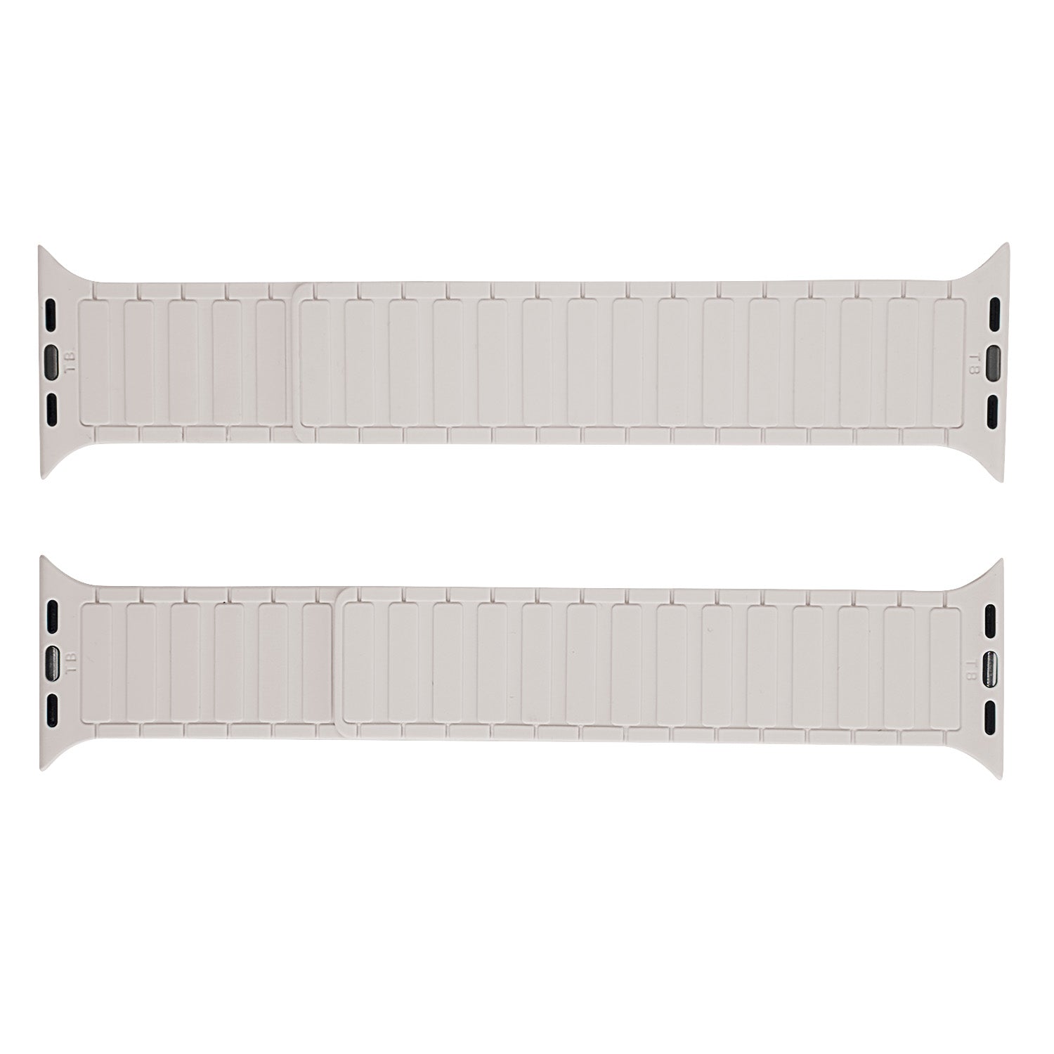 Apple Watch Magnetarmband aus Silikon hell Beige