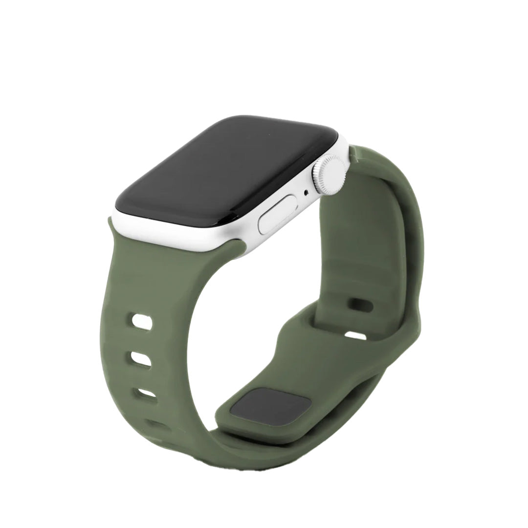 Apple Watch Silikonarmband Army green