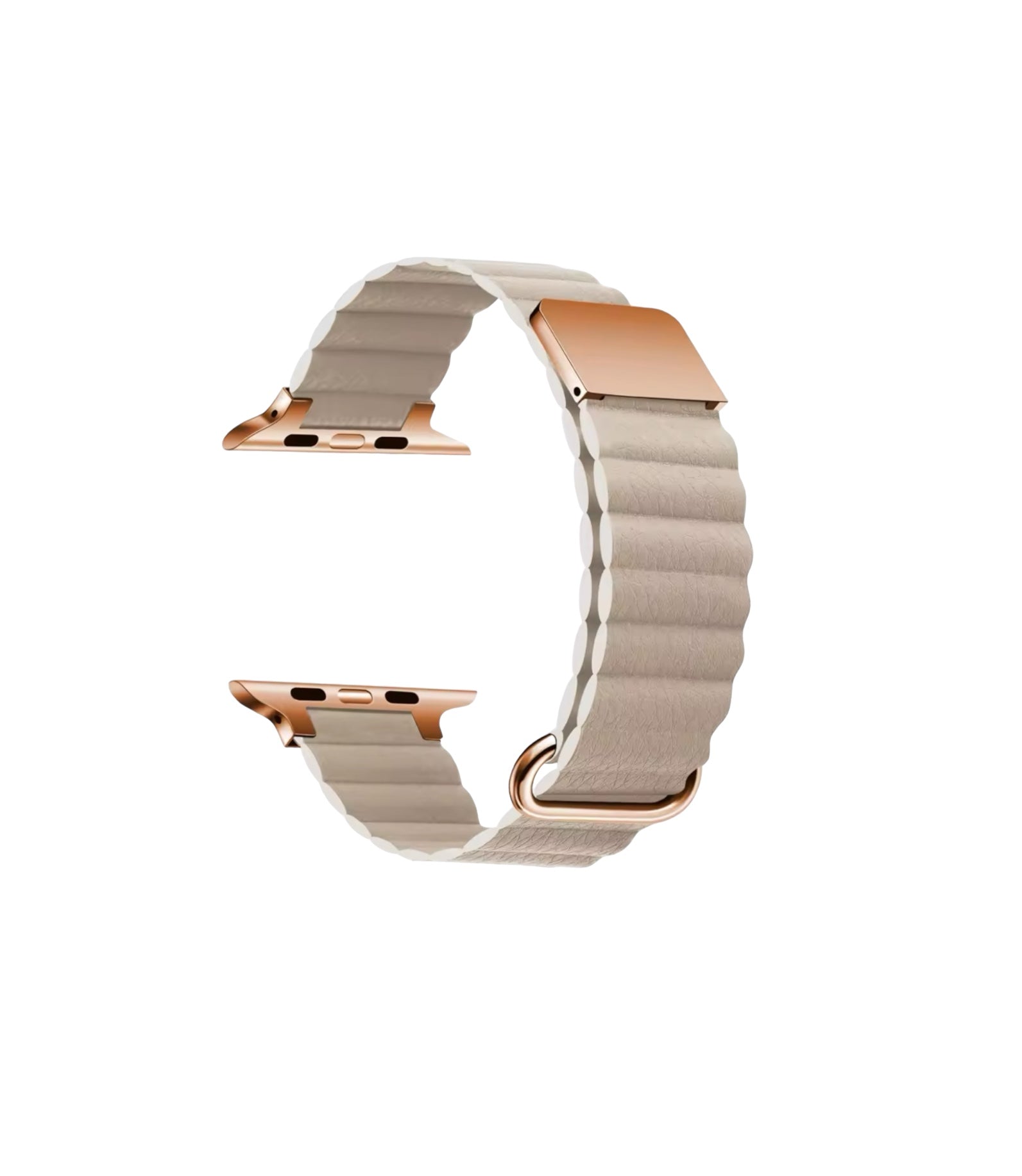 Apple Watch Kunstlederarmband Khaki