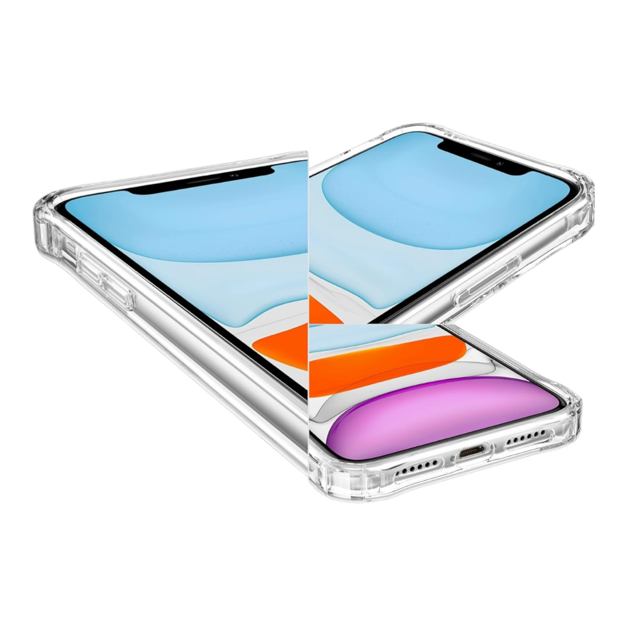 I Phone Handyhülle durchsichtig mit Kartentasche