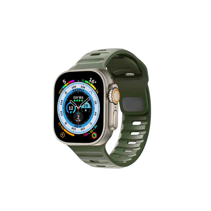 Apple Watch Silikonarmband Army green