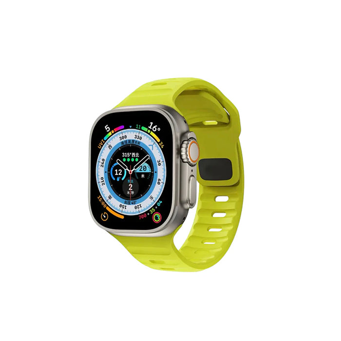 Apple Watch Silikonarmband Fluorescent green