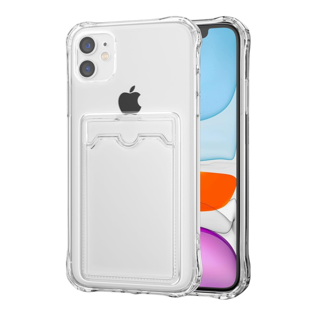 I Phone Handyhülle durchsichtig mit Kartentasche kaufen